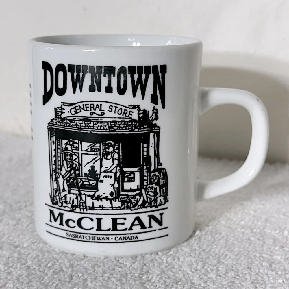 Vintage Downtown McLean Saskatchewan Canada Mug